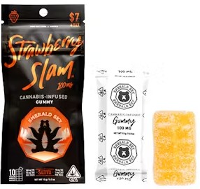 Photograph of product: Strawberry Slam [S] - 100MG Gummy Single