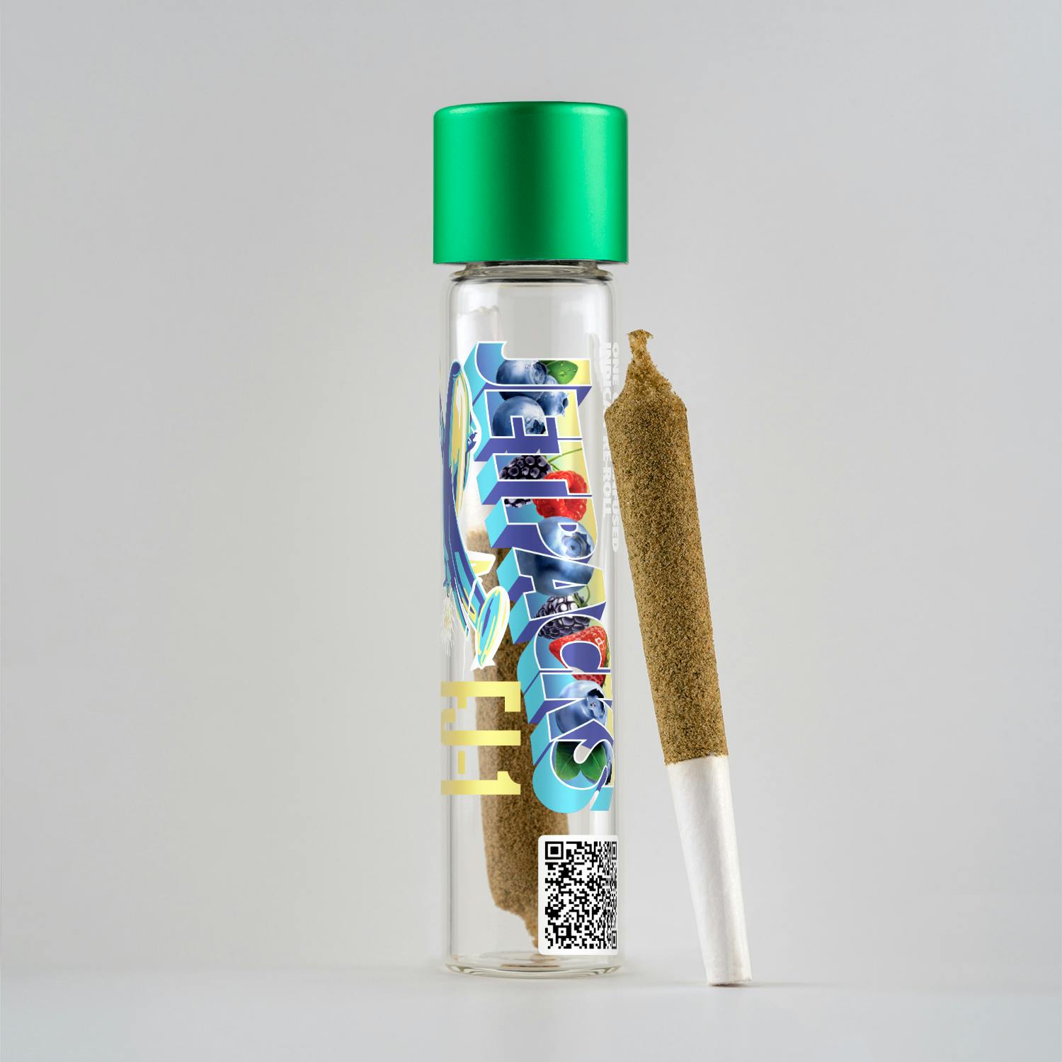 Photograph of product: Jetpacks - FJ-1 - Blueberry Kush - Single Infused Joint