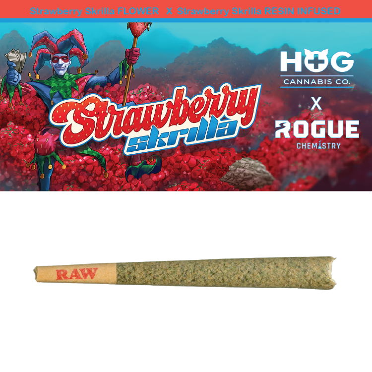 Photograph of product: Strawberry Skrilla Infused PreRoll
