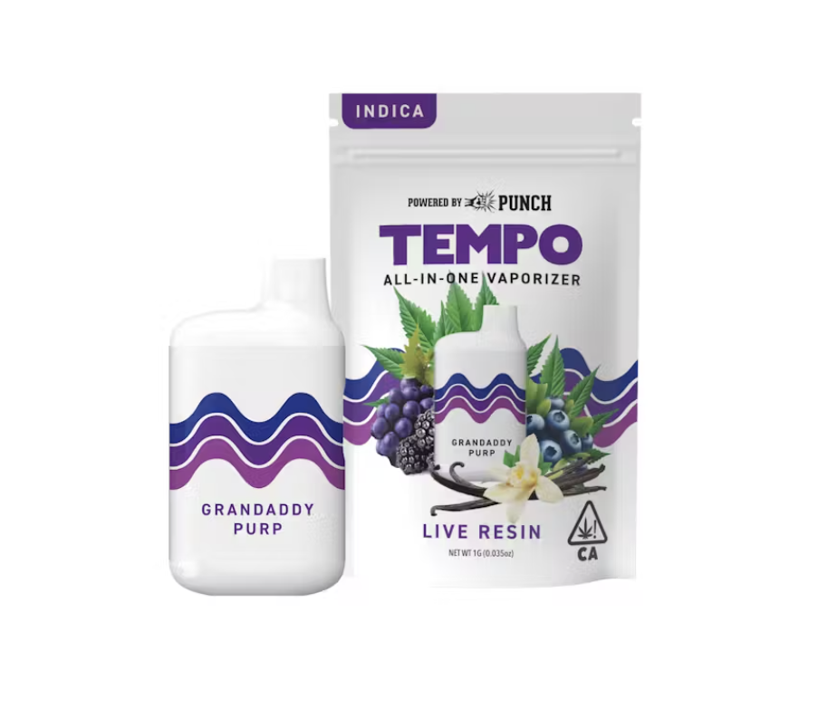 Photograph of product: Live Resin All in one Vape | Grandaddy Purp