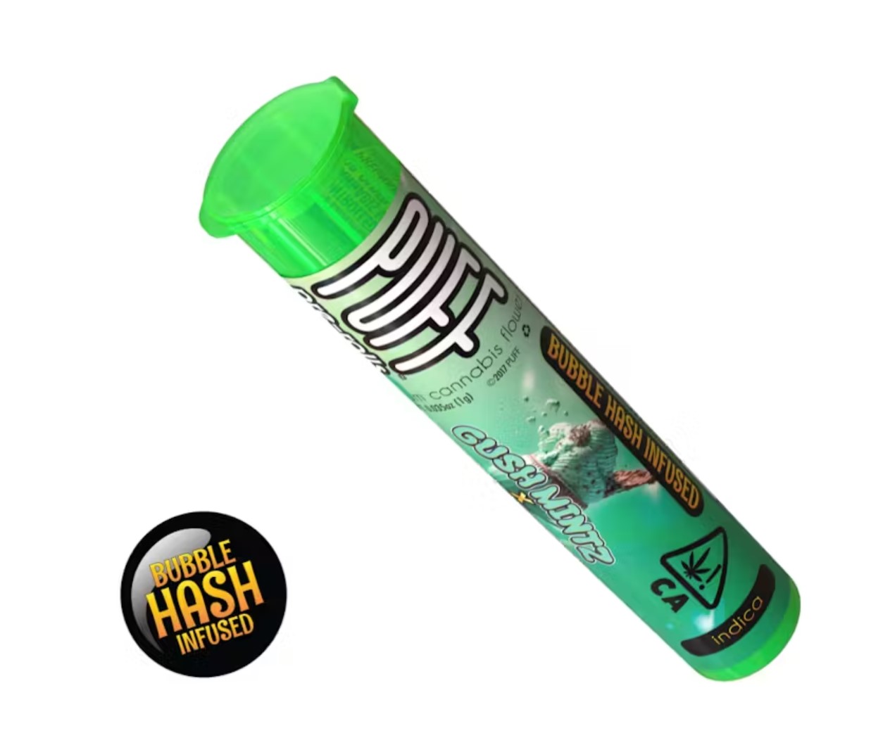 Photograph of product: Puff | Gush Mintz x Ice Cream Cake | Oui'd Bubble au chocolat Infused pre-roll