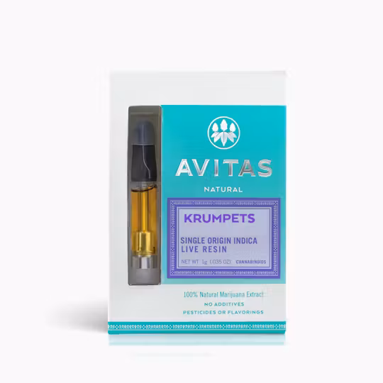 Photograph of product: Avitas | Krumpets | Live Resin Cartridge | 1g