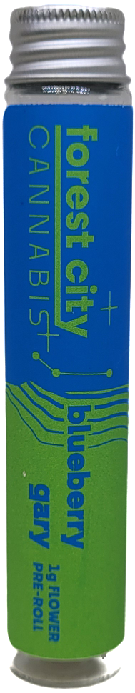 Photograph of product: Blueberry Gary Pre-Roll | Forest City