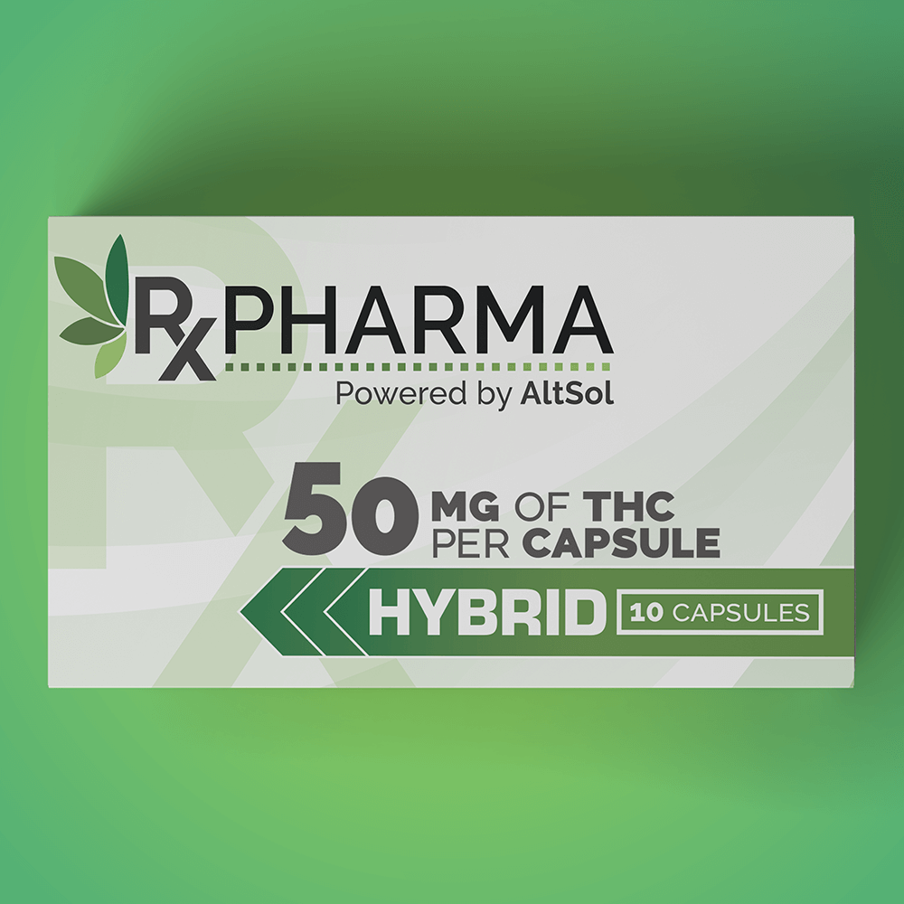Photograph of product: Hybrid Capsules - 50mg (10 capsules)