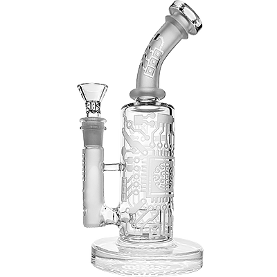 Photograph of product: SirEEL Clear Etched Glass Bong