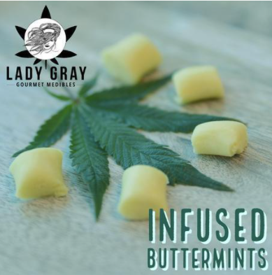 Photograph of product: Buttermints - Oui'd (100mg) Peppermint