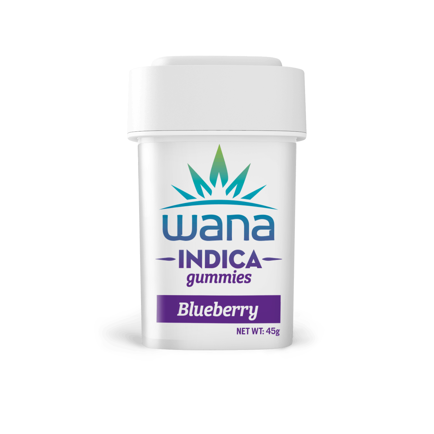 Photograph of product: Wana - Blueberry Indica Gummies 200mg