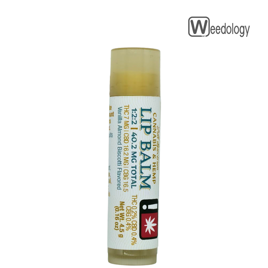 Photograph of product: High Desert Pure 0.16oz VANILLA ALMOND BISCOTTI 1:2:2 Lip Balm