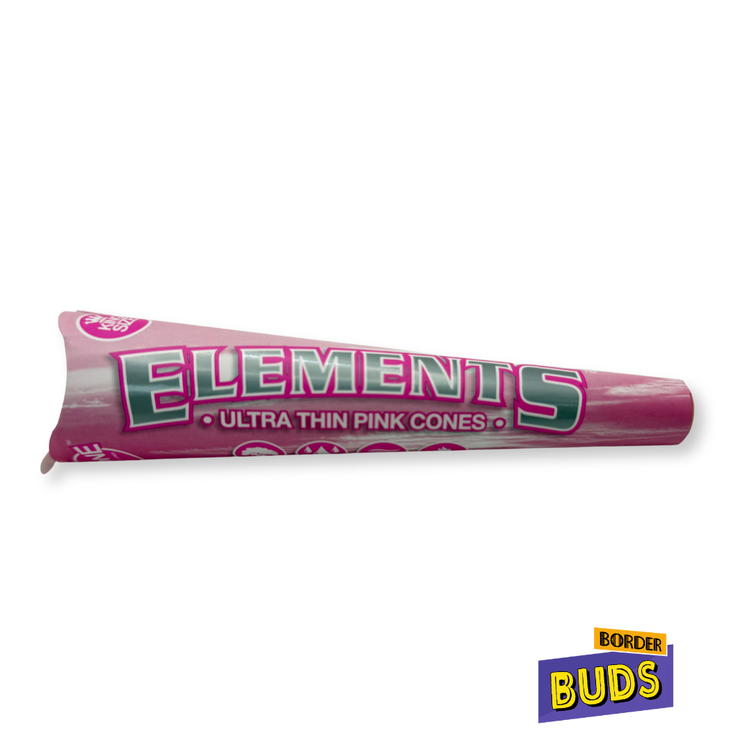 Photograph of product: King Size Pink Cone | Element | 6 Pack | Rolling Papers