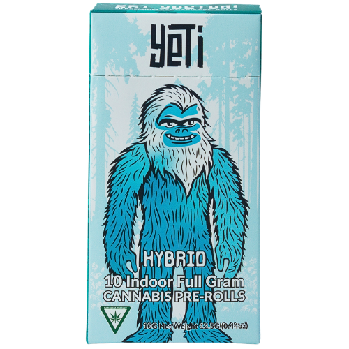 Photograph of product: Smoke Yeti Hellcat #15 Pre-Roll 10 Pack