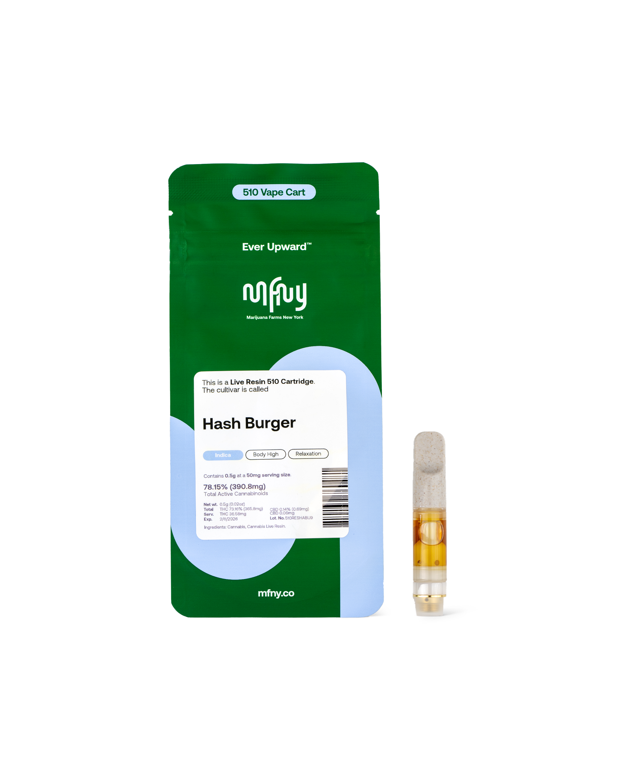 Photograph of Product: Live Resin HASHBURGER | .5 g Cart