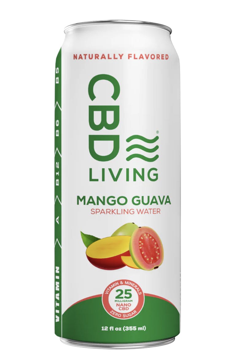 Photograph of product: CBD Sparkling Water - Mango Guava
