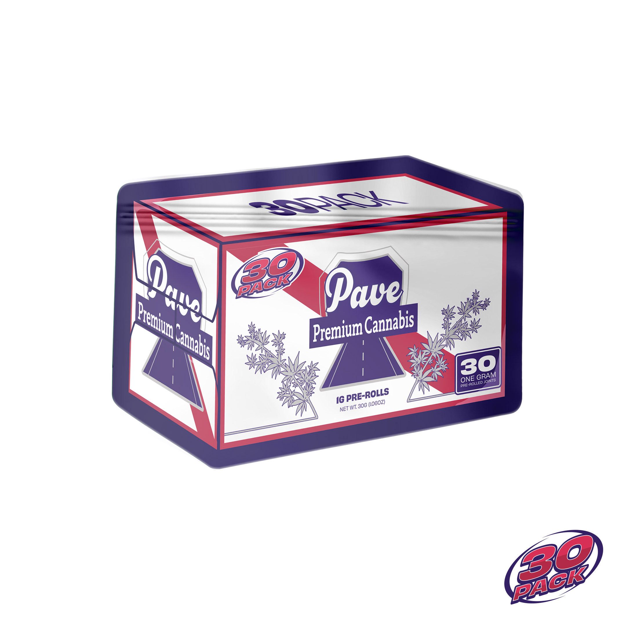 Photograph of product: 30 Pack | 1g Preroll 30pk | Pave