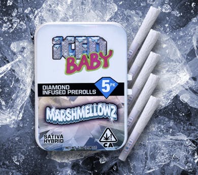 Photograph of product: Marshmellowz Diamond Infused Prerolls 0.5g | 5pk | 2.5g - Sales Floor