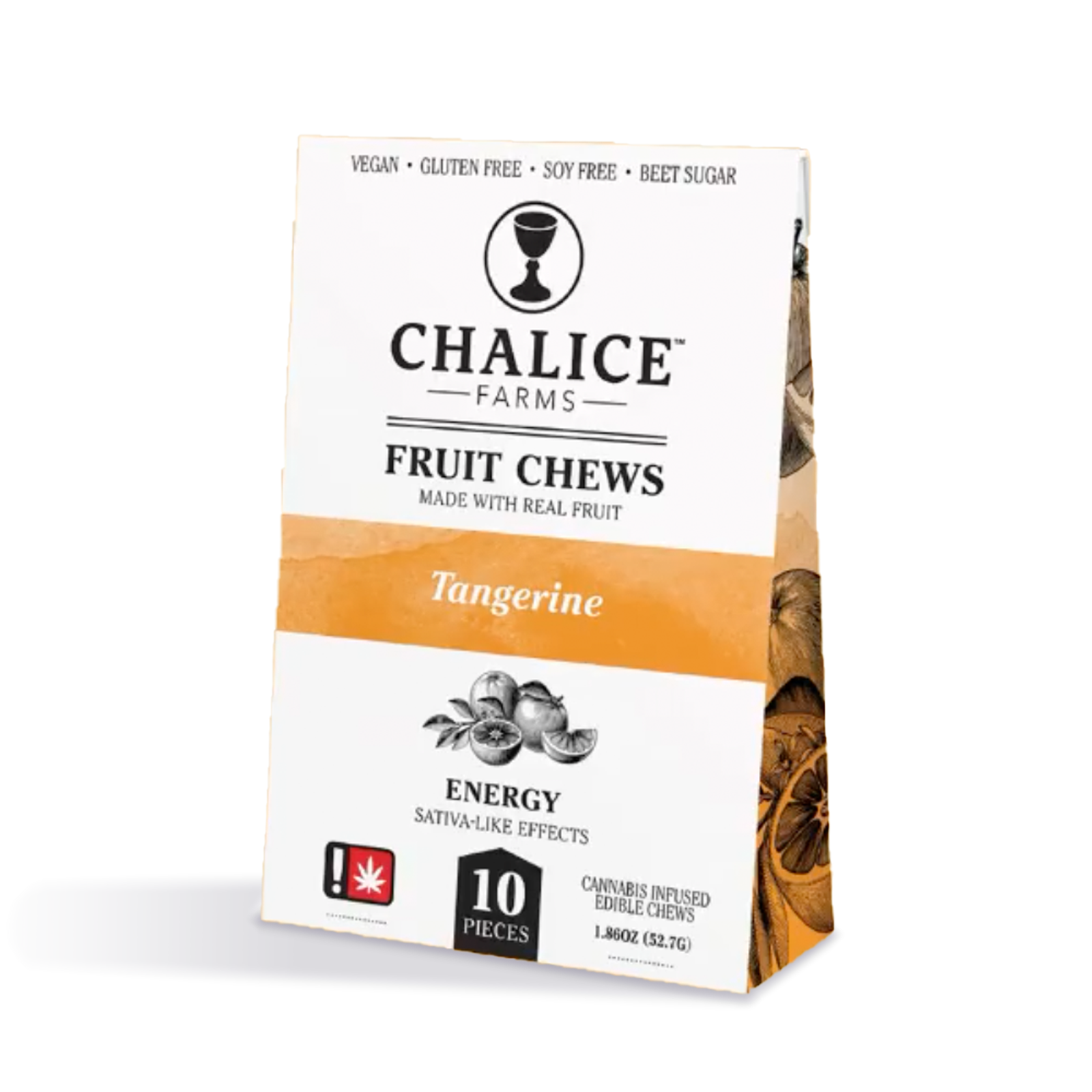 Photograph of product: Tangerine Fruit Chews | 10-pack