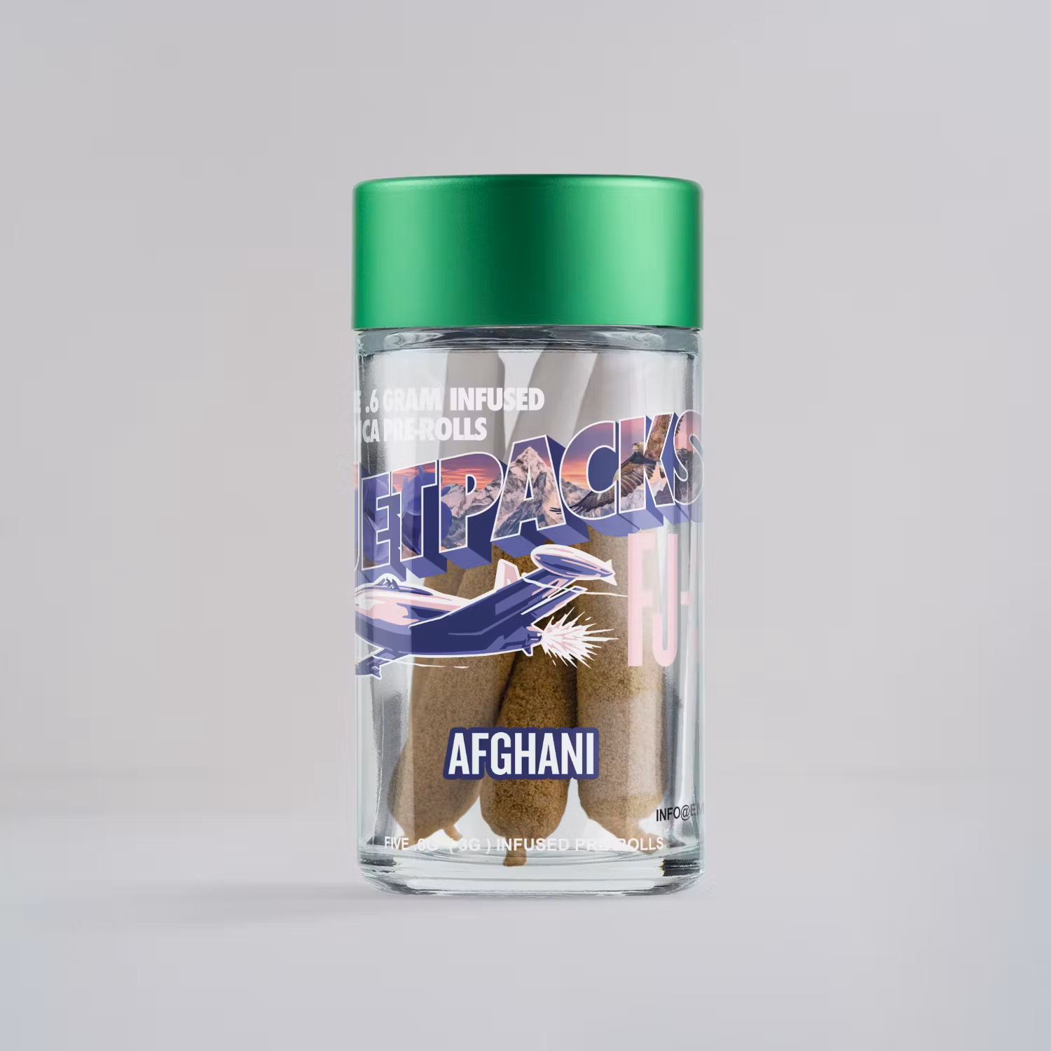 Photograph of product: Afghani FJ-3 | Infused Pre-Roll Pack (5pk x