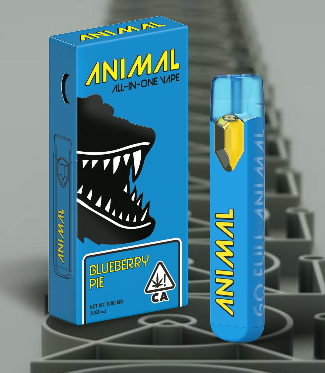 Photograph of product: Animal | Blueberry Pie | AIO Vape | 1G |