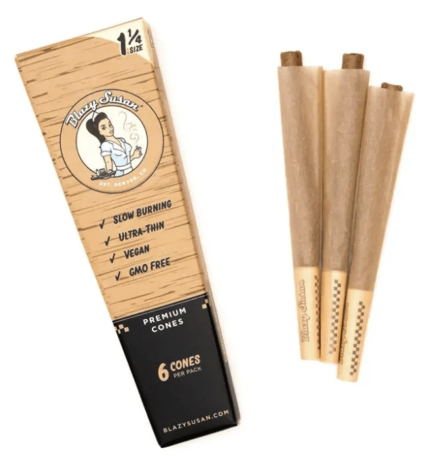 Photograph of product: Blazy Susan Unbleached Cones 6 pack 1 1/4