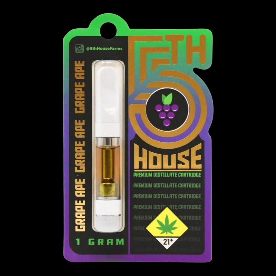 Photograph of product: Grape Ape Cartridge 5th House Farms