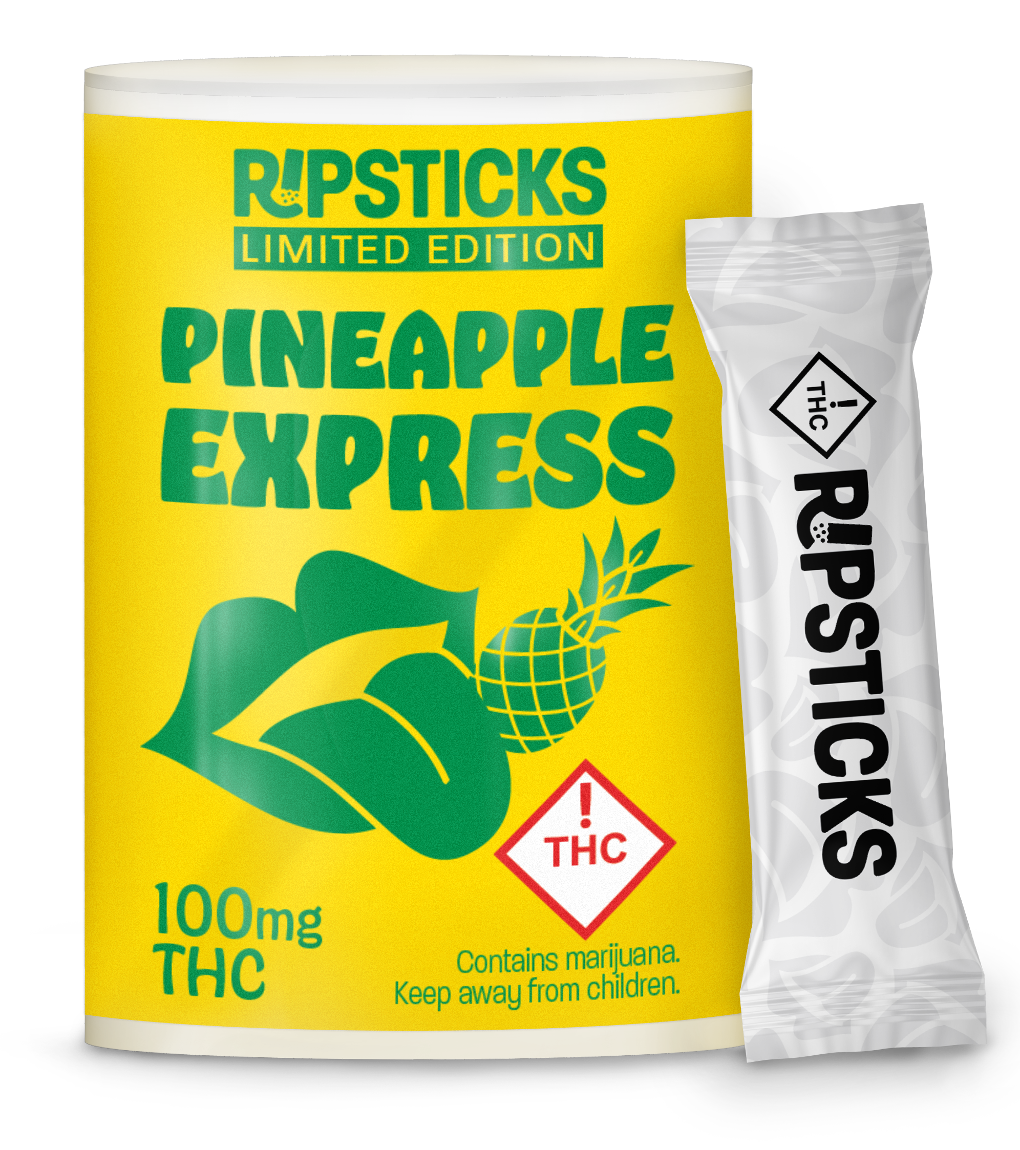 Photograph of product: Pineapple Ripple Ripstick 100mg