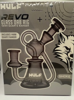 Photograph of product: Glass Revo 14mm Dab Rig With Quarts Banger (Smoke)