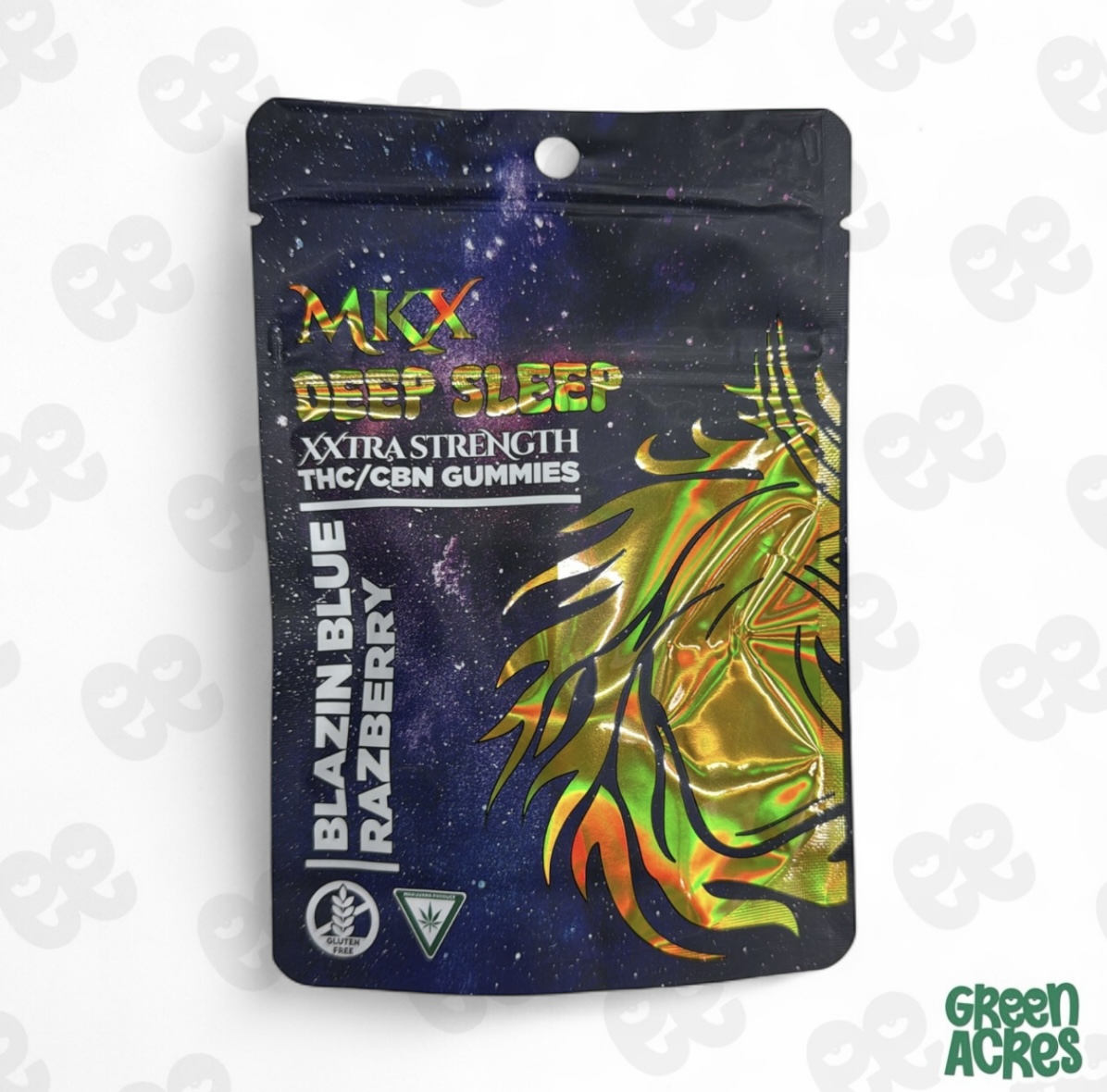 Photograph of product: MKX: Blue Razz 200MG Deep Sleep CBN Gummies