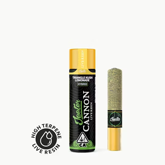 Photograph of product: 1.3G- TRIANGLE KUSH LEMONADE- LIVE RESIN INFUSED- CANNON