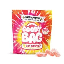 Photograph of product: GOODY BAG | SOUR PEACH | GUMMIES | 200MG | REC