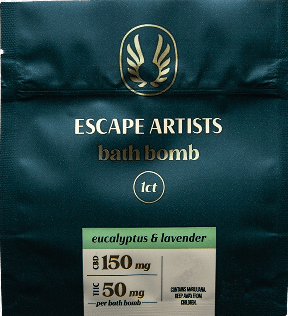 Photograph of product: Escape Artist - Bath Bomb (3:1) (CBD:TH-oui) 50mg