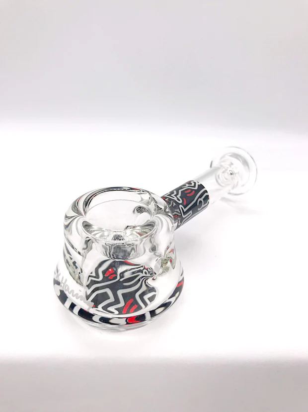 Photograph of product: K.Haring | Spoon Pipe | Black Red & White