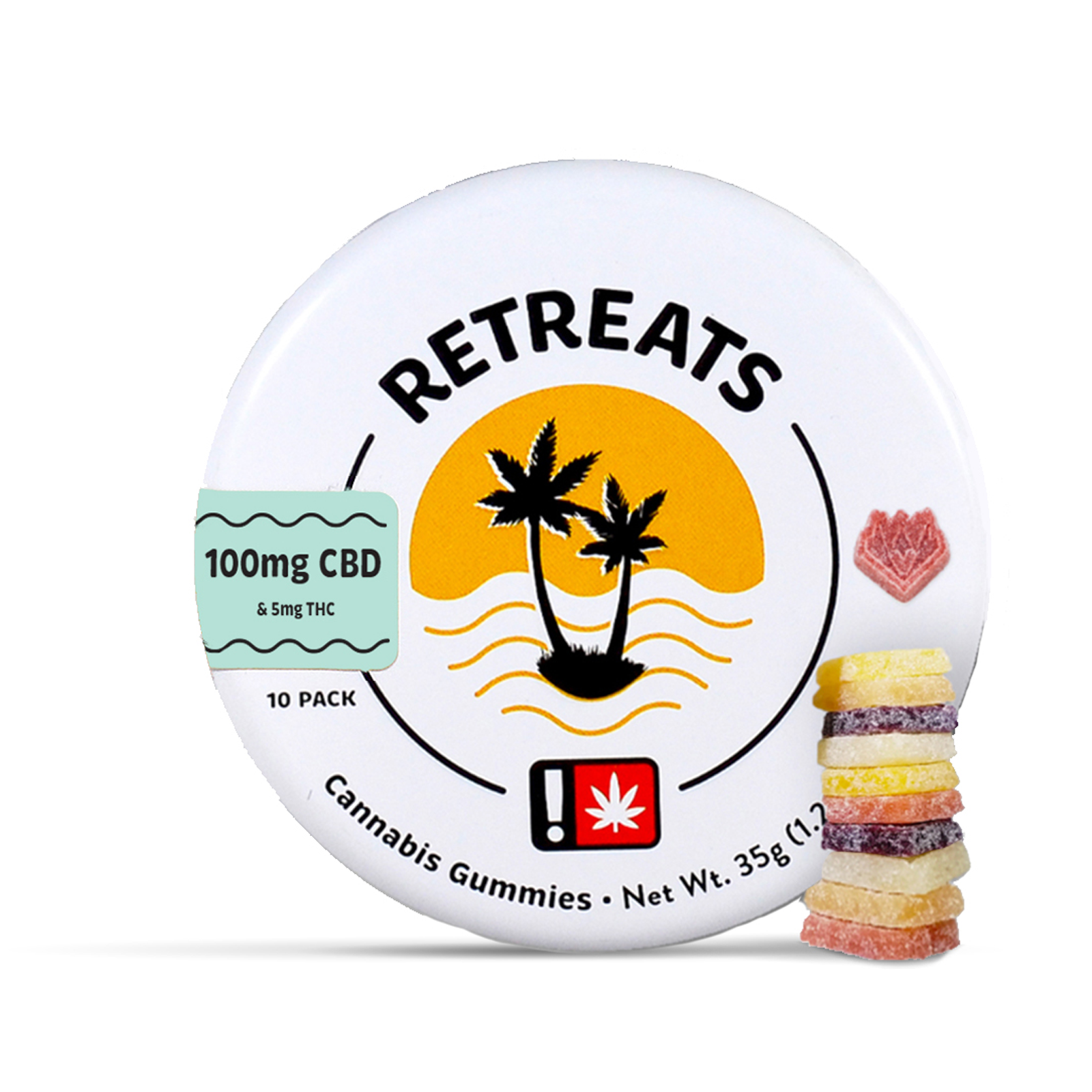 Photograph of product: WVA | Retreat 100mg CBD Gummies