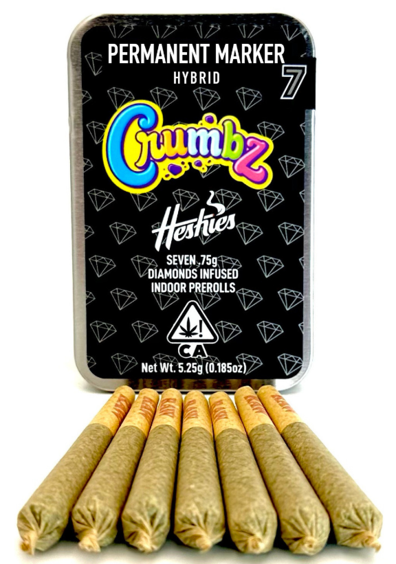 Photograph of product: CRUMBZ - Permanent Marker - Hybrid - Infused Preroll - 7pk