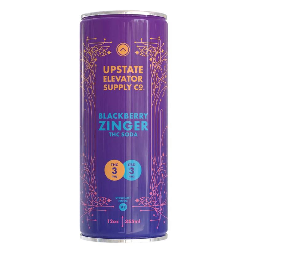 Photograph of product: UESC | Blackberry Zinger Soda 3mg TH-oui: 3mg CBD | (12oz)