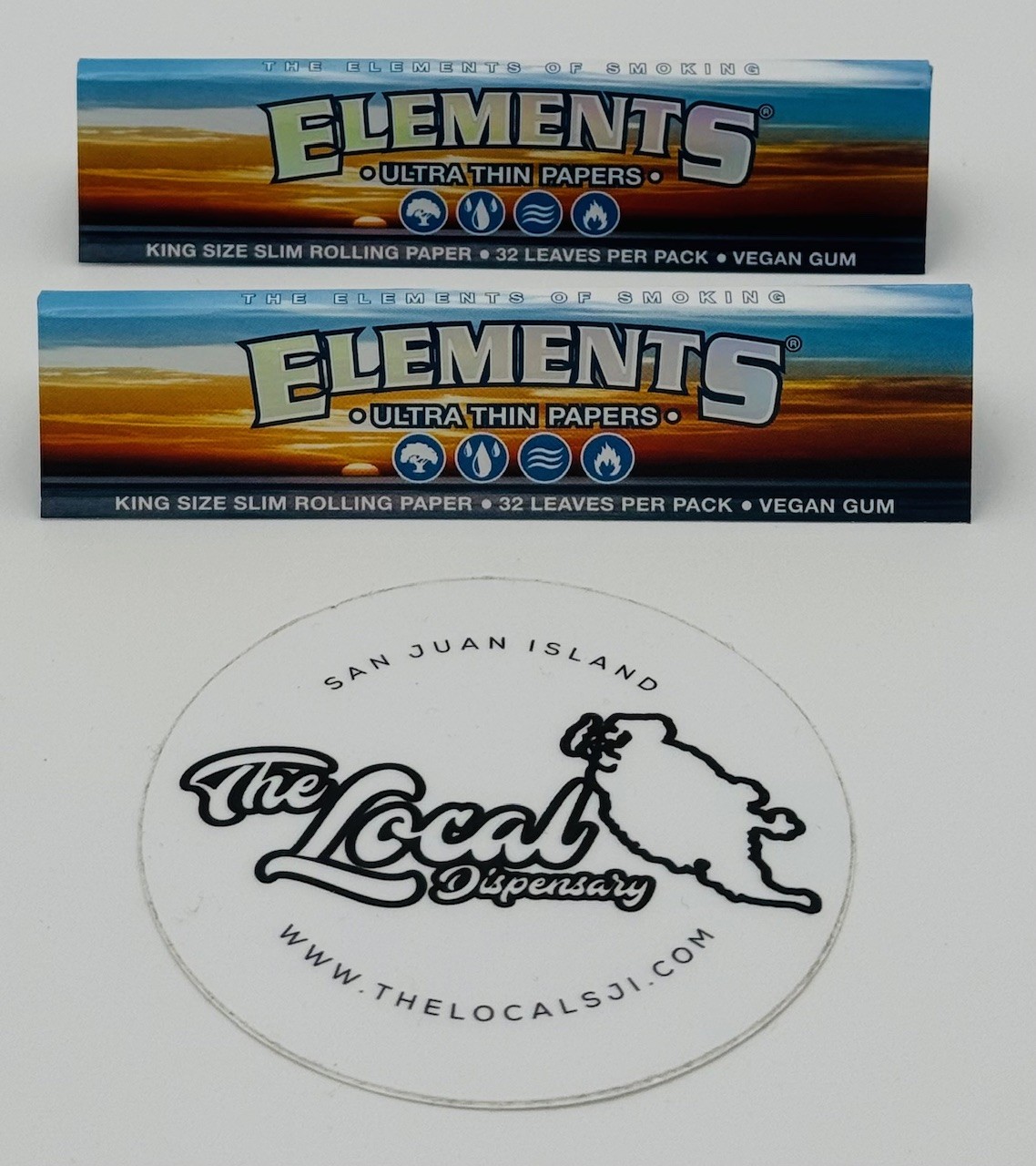Photograph of product: Elements King Size Slim Rice Papers