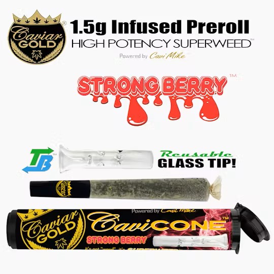 Photograph of product: $23.50 | Strongberry | 1.5 | Cavi Cone