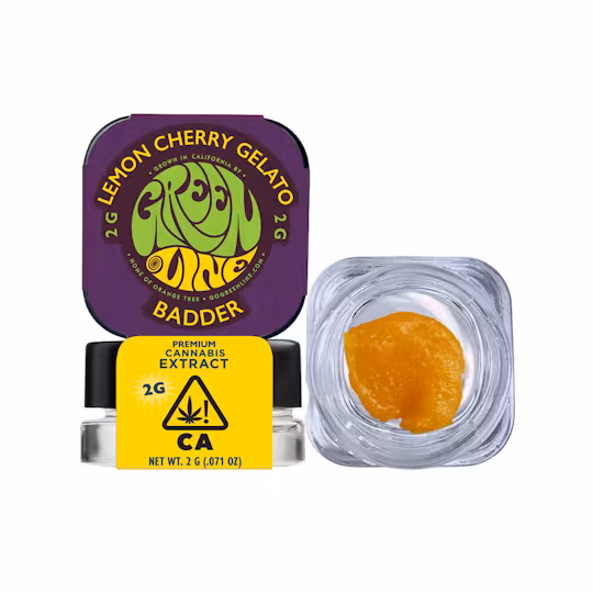 Photograph of product: Greenline | Lemon Cherry Gelato | Badder