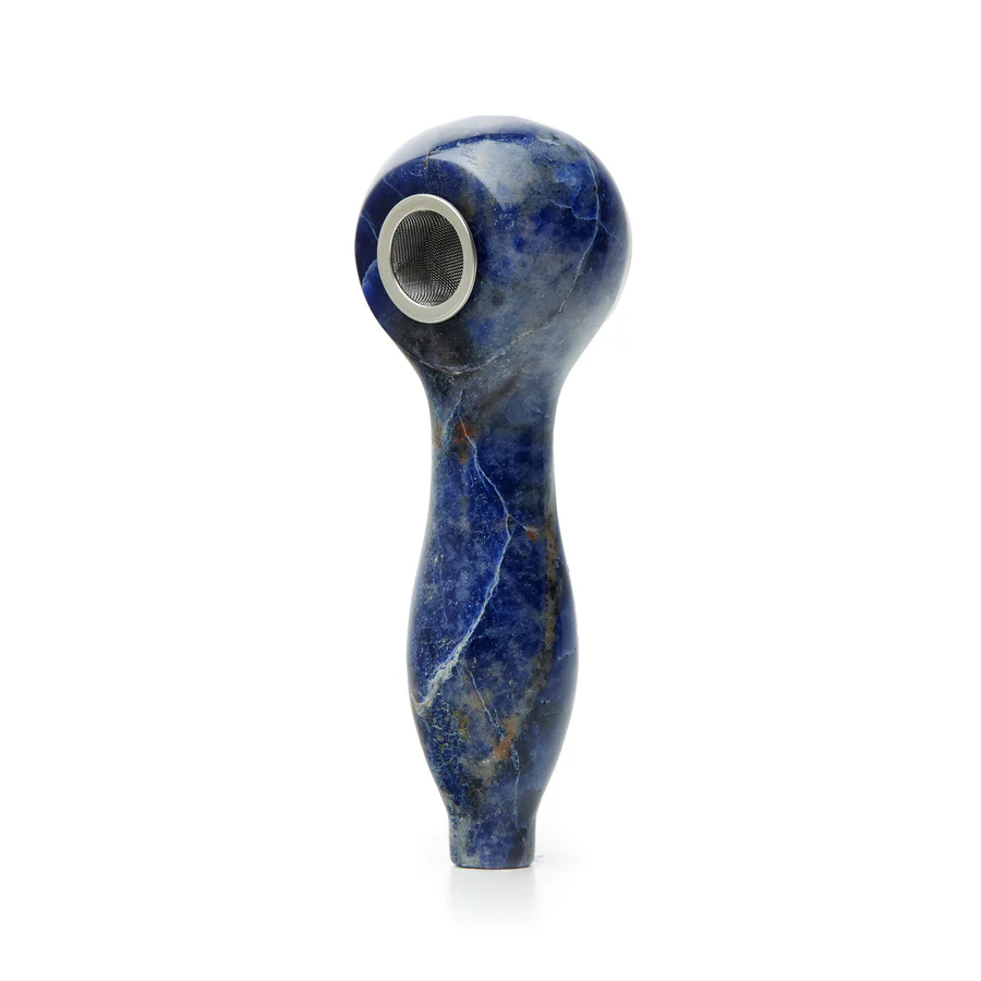 Photograph of product: Gemstone Spoon Pipes - Blue Sodalite