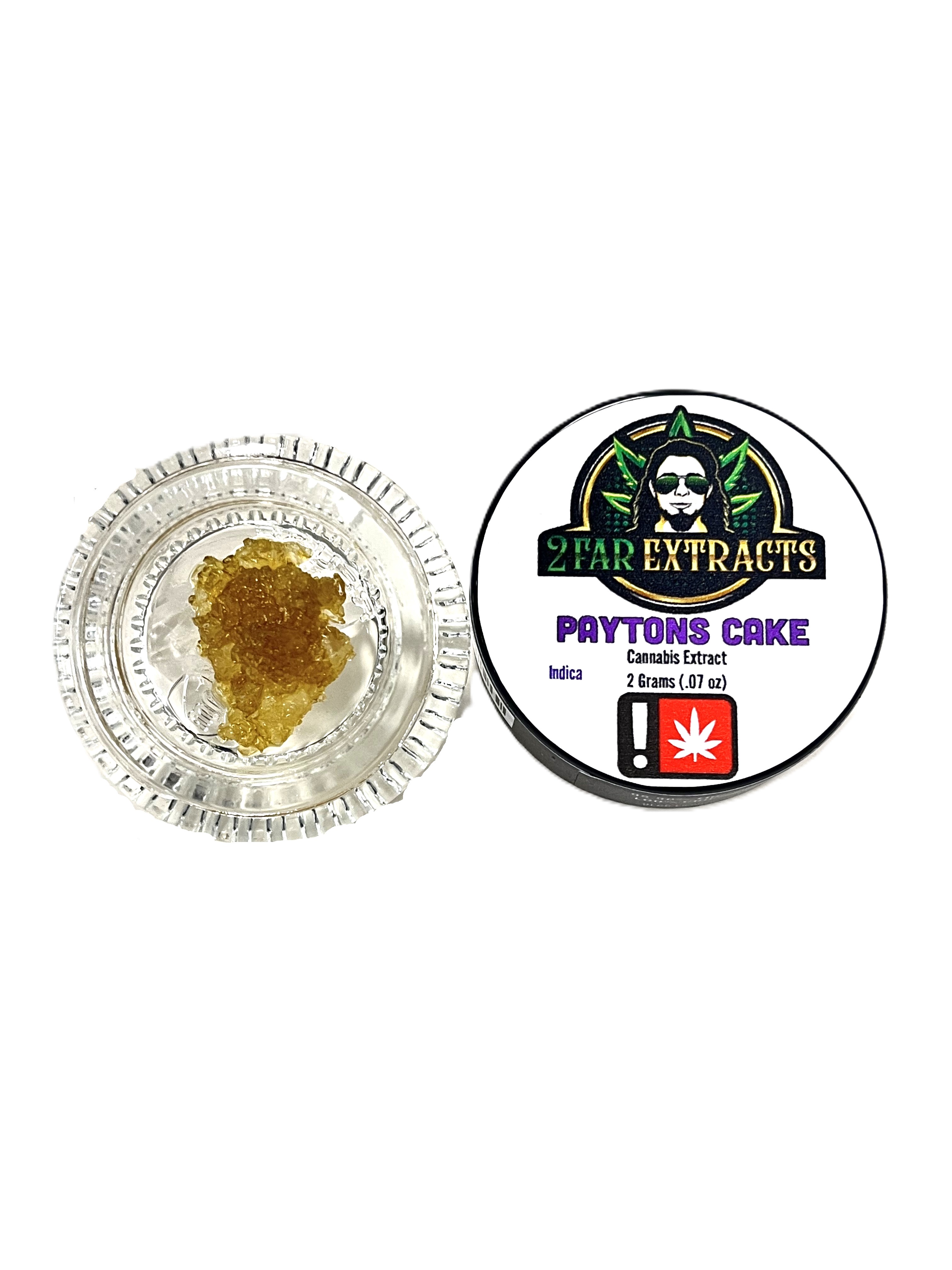 Photograph of product: 2 Far Extracts | Payton's Cake 2g Rocks & Sauce