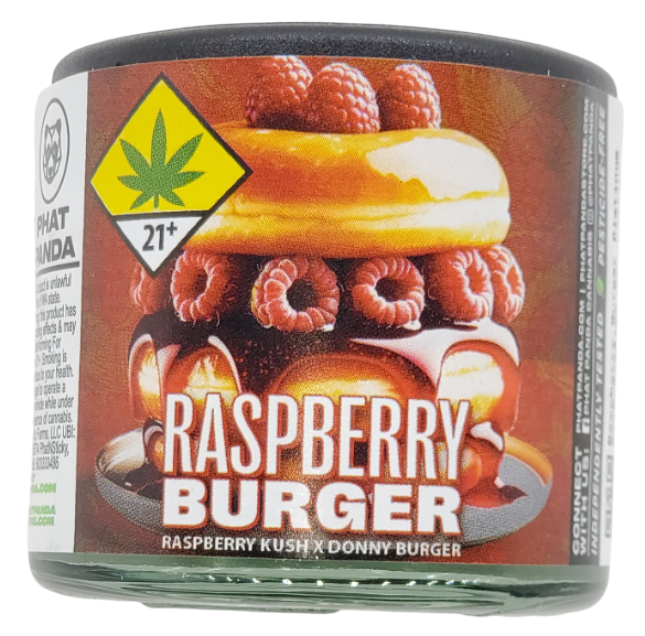 Photograph of product: Phat Panda Raspberry Burger 7g