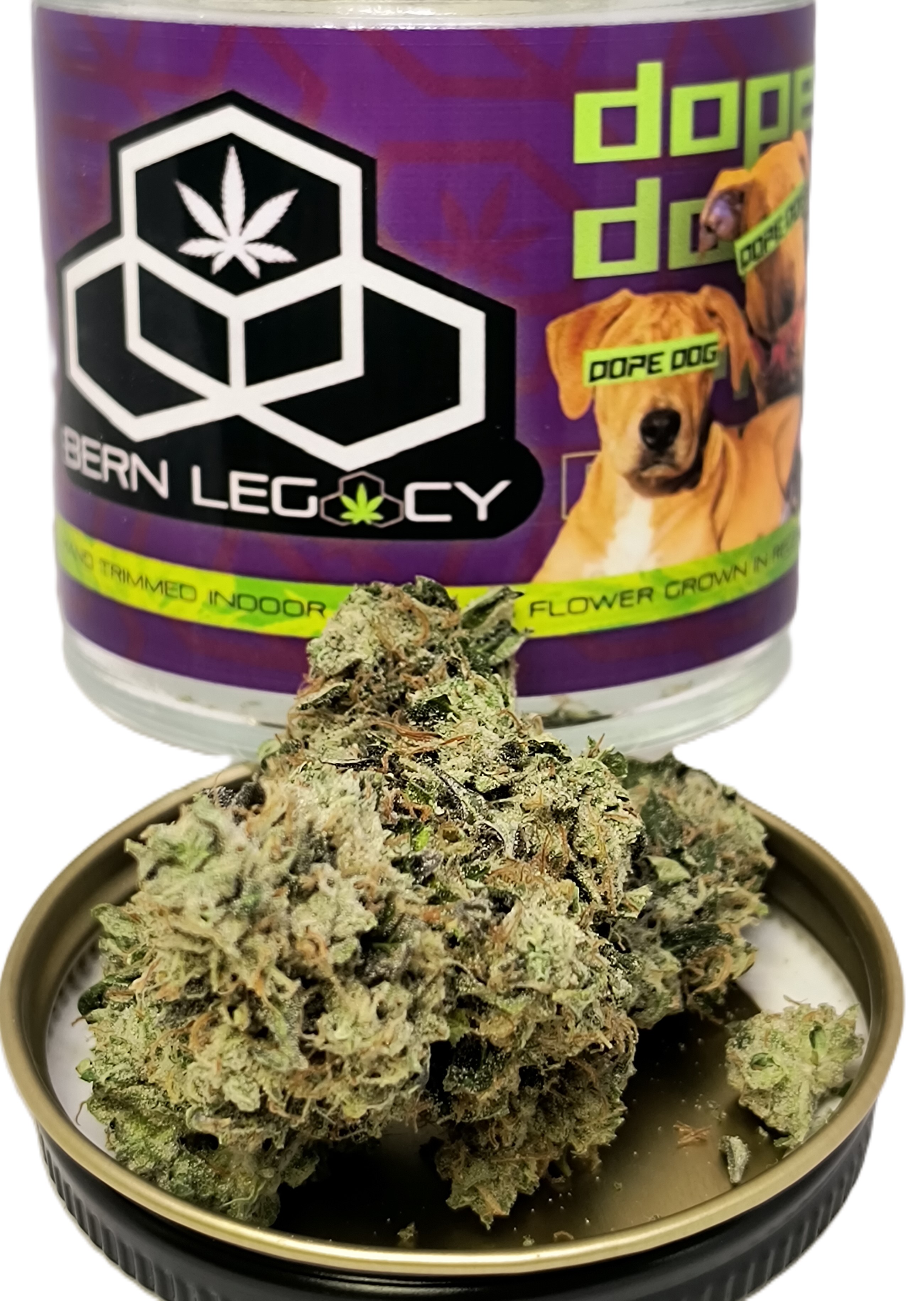 Photograph of product: Dope Dog Jar | Bern Legacy - 3.5g