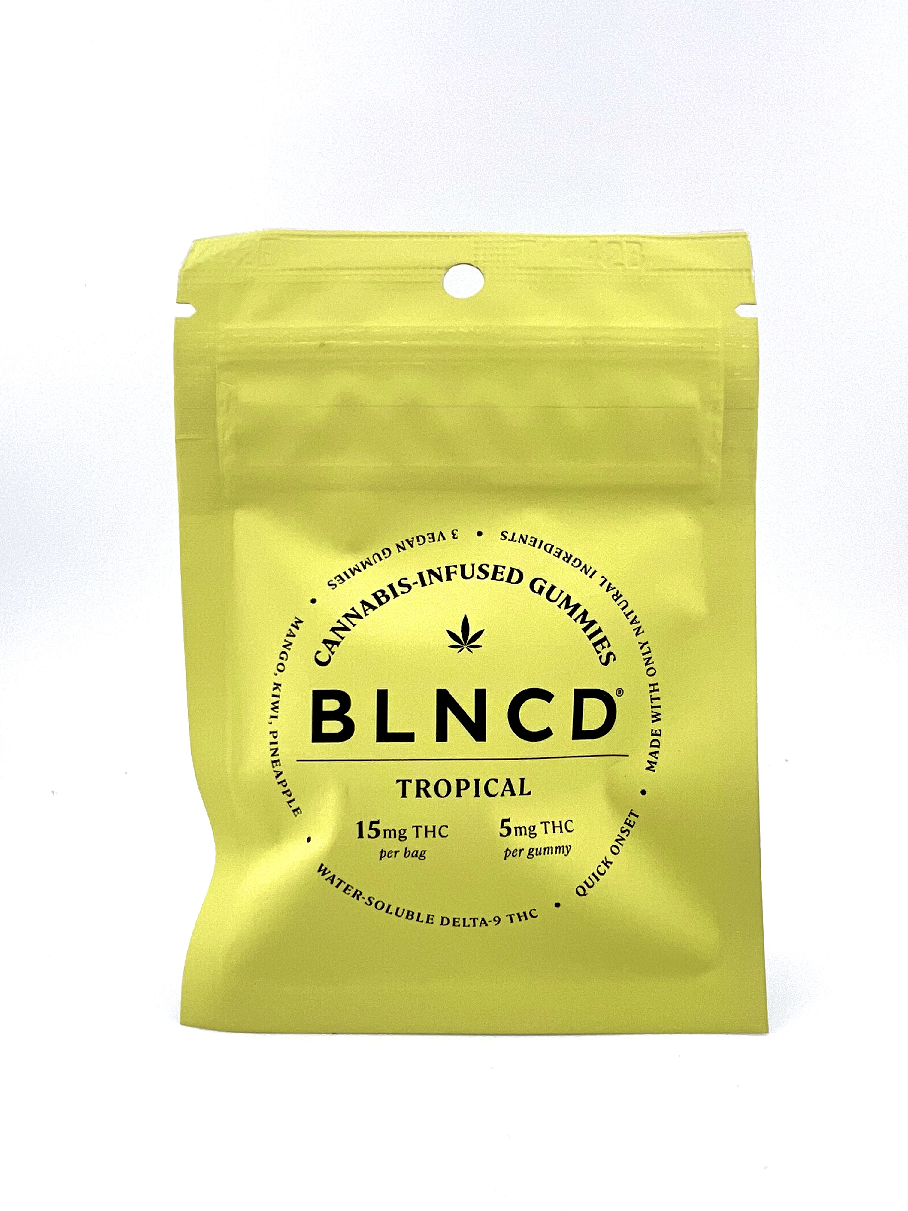Photograph of product: BLNCD - 5mg TH-oui Gummies - Tropical - 3ct