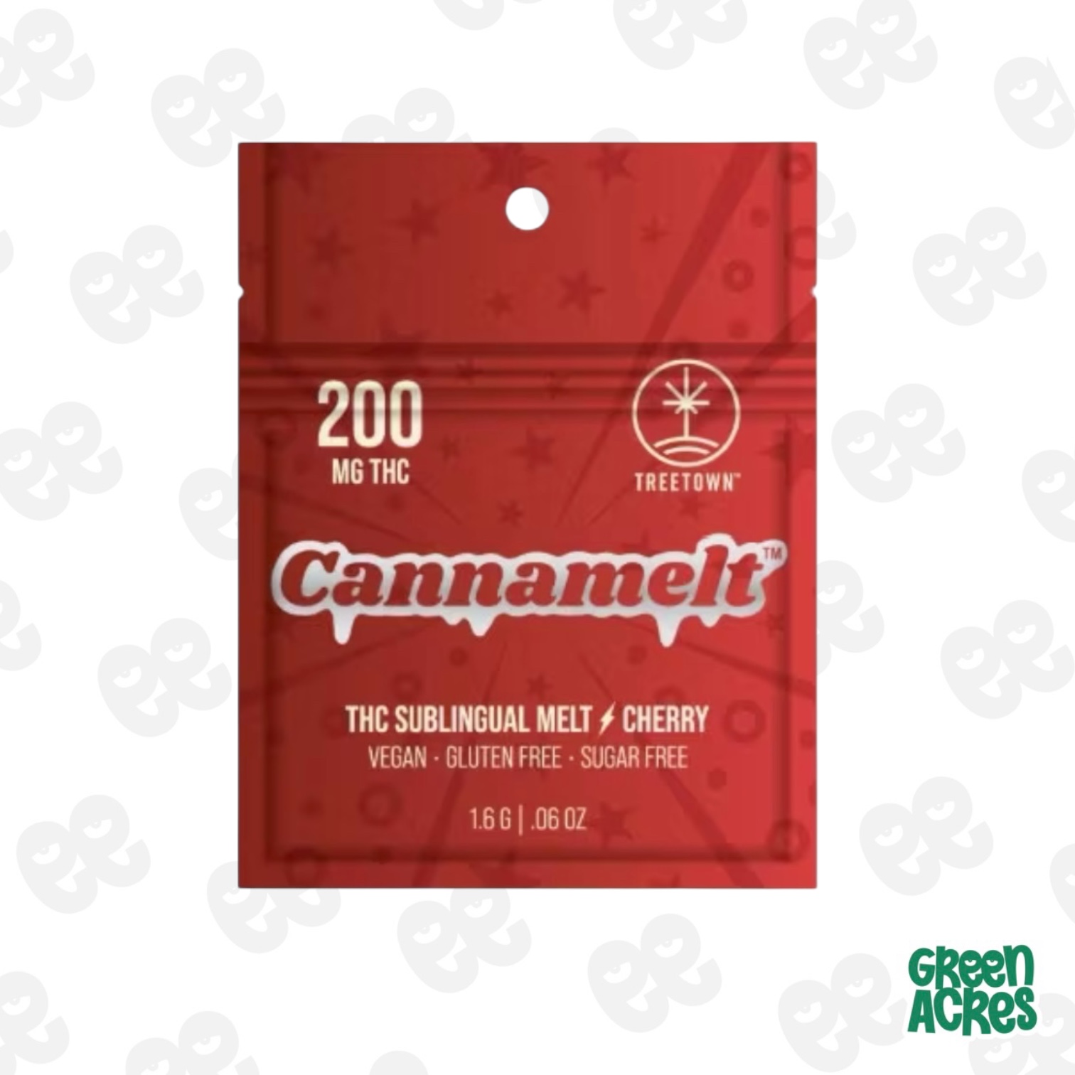 Photograph of product: Tree Town: Cherry 200MG Canna Melt Gummy