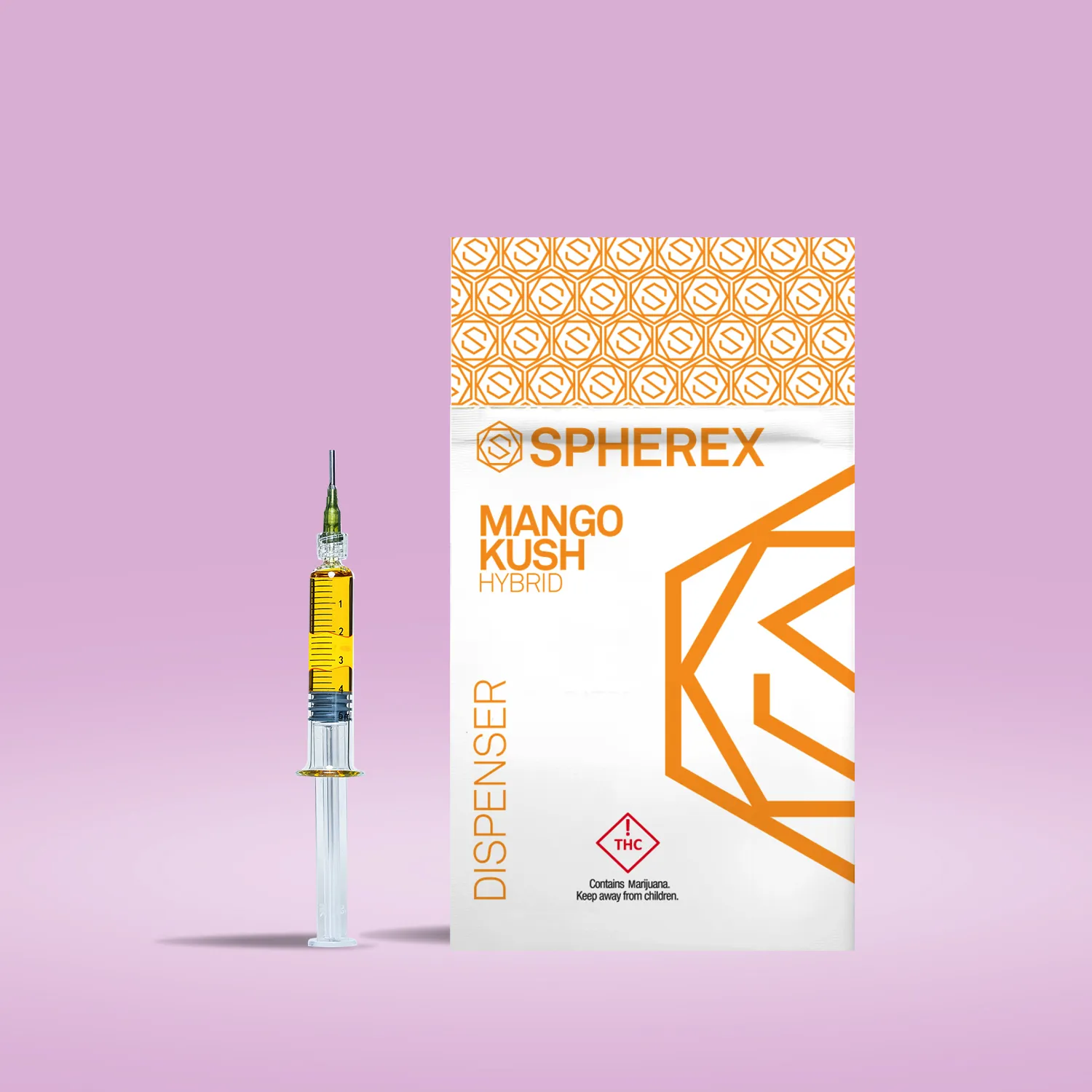 Photograph of product: Spherex Syringe (H) MANGO KUSH