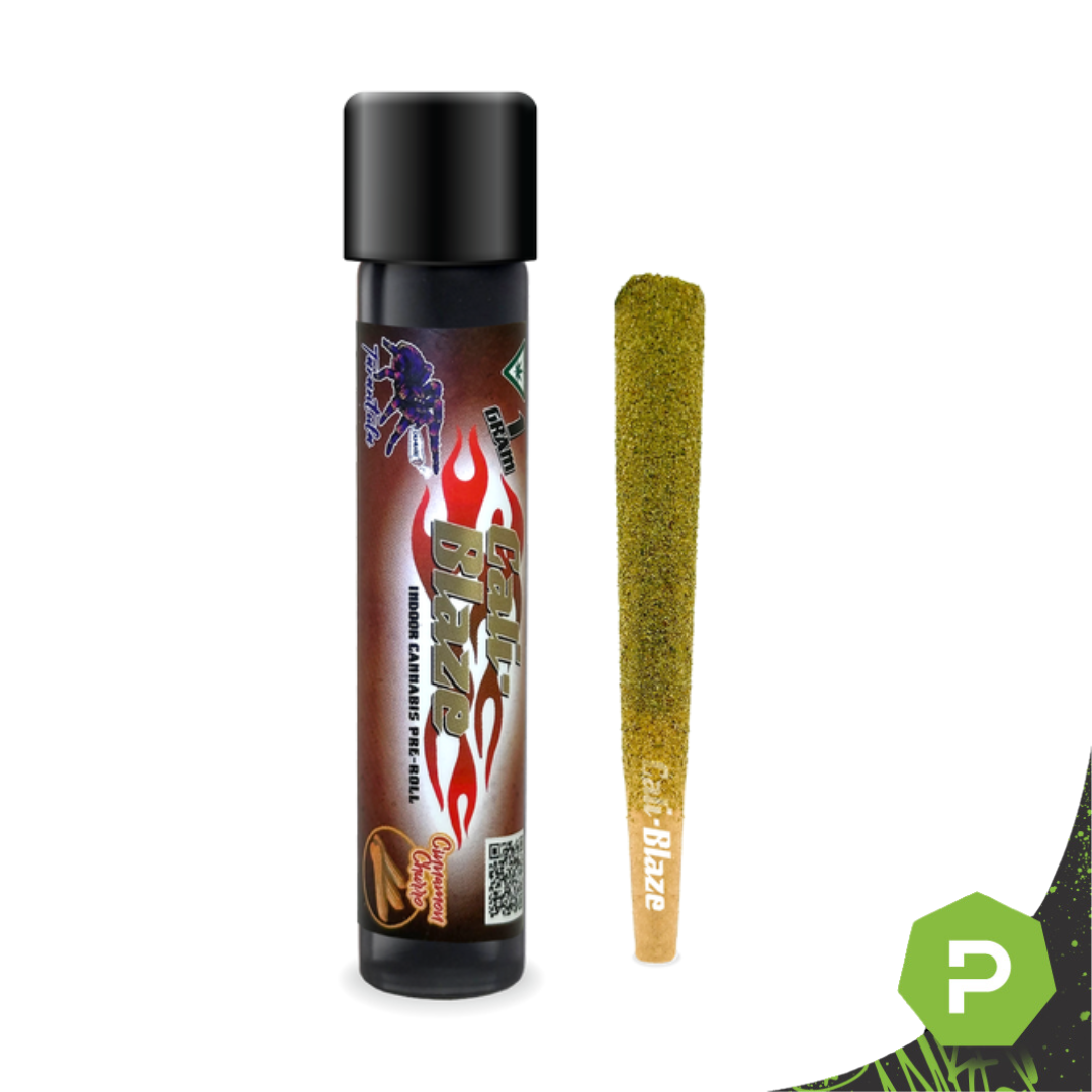Photograph of product: Cali Blaze Tarantula Preroll | Cinnamon Churro