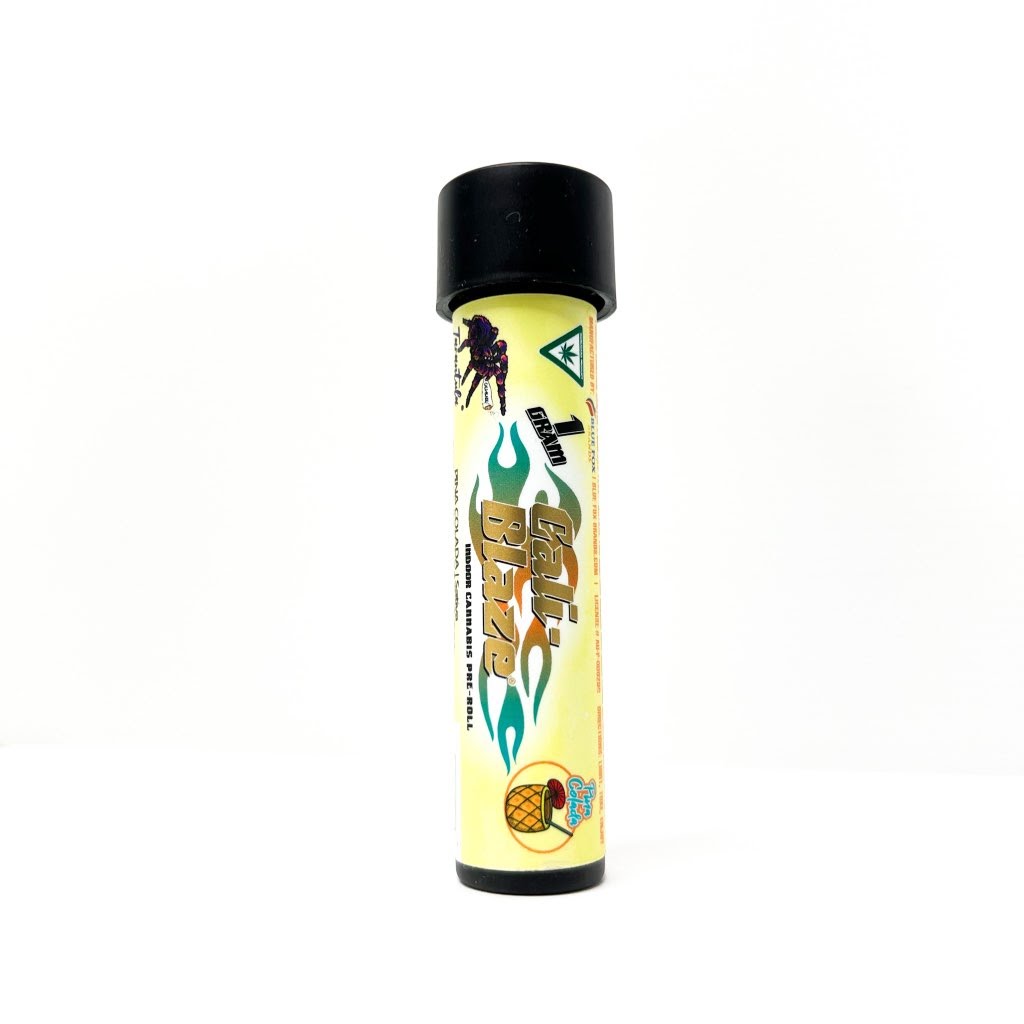 Photograph of product: CALI-BLAZE | ICC | Infused Pre-Roll | Tarantula | Pina Colada