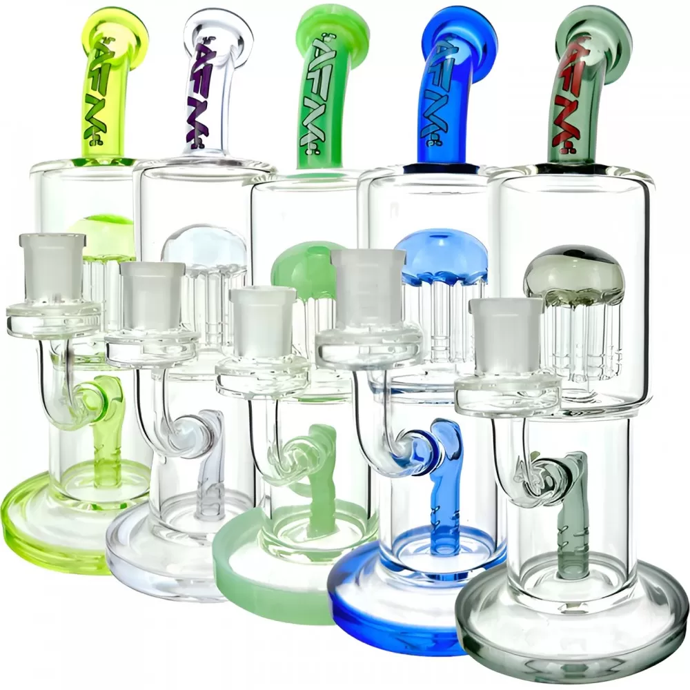 Photograph of product: 9.5" AFM Hot Rod Charlie Glass Bong - Assorted Colors