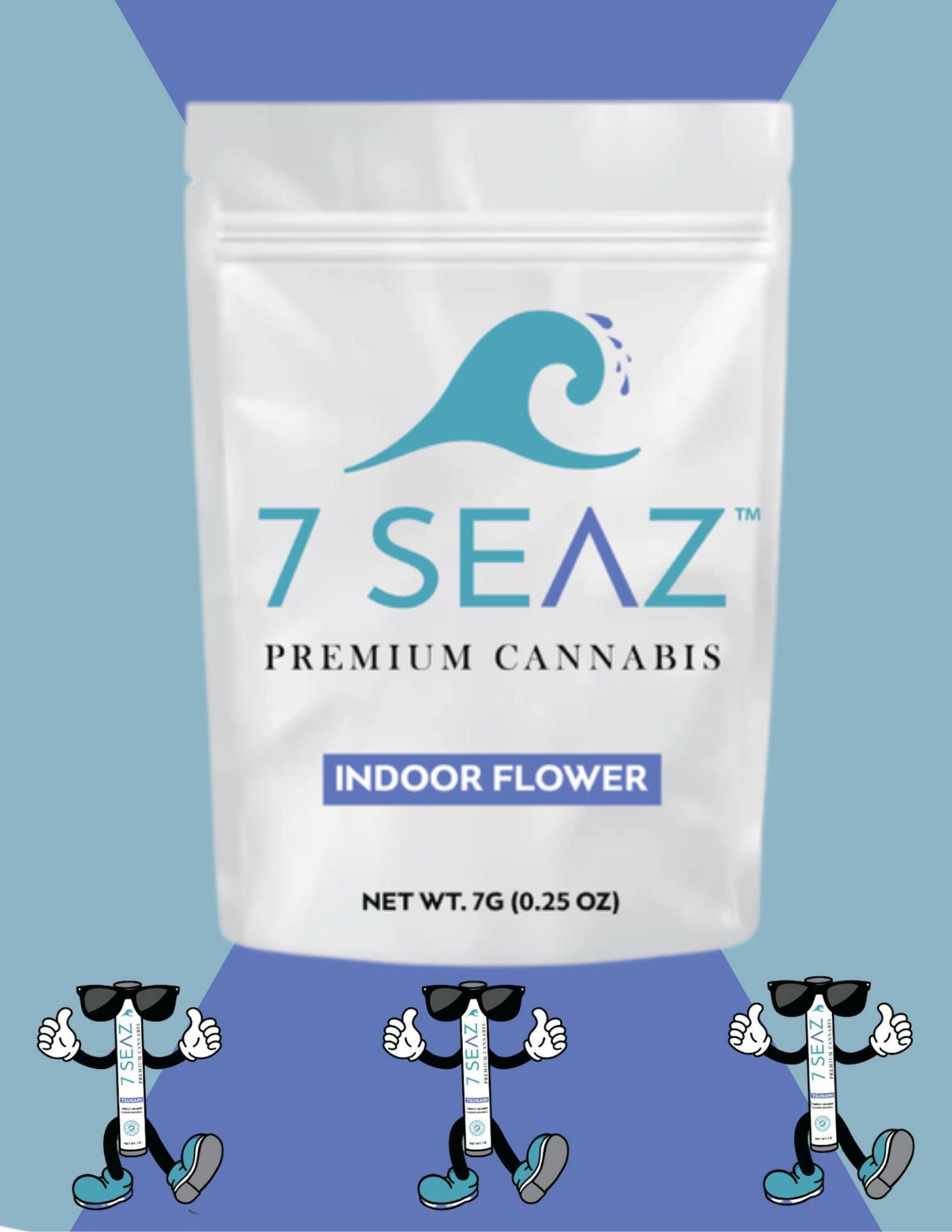 Photograph of product: 7 Seaz | 7g | Indoor Flower | Great White Shark