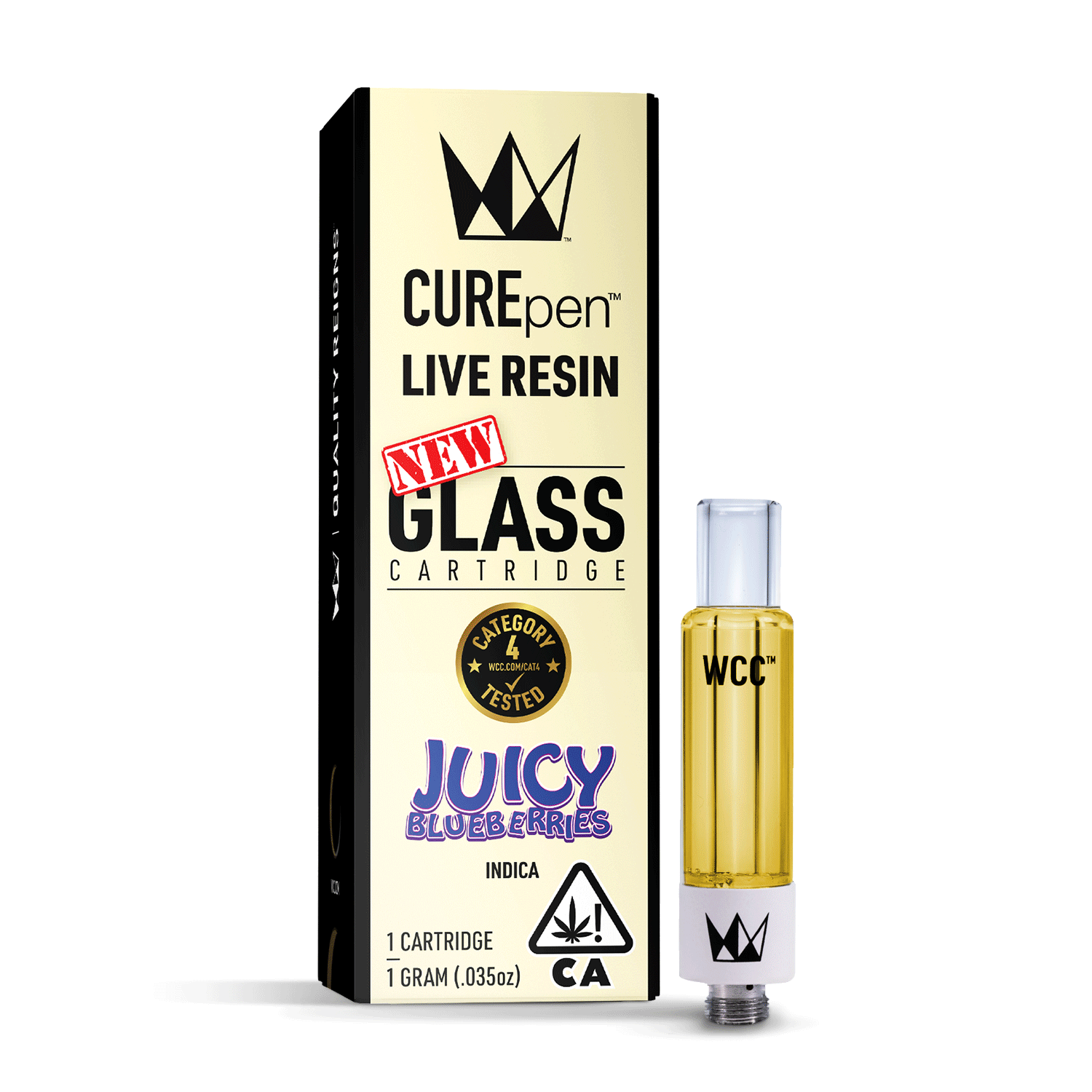 Photograph of product: [West Coast Cure] Live Resin Cartridge - 1g - Juicy Blueberries (I)
