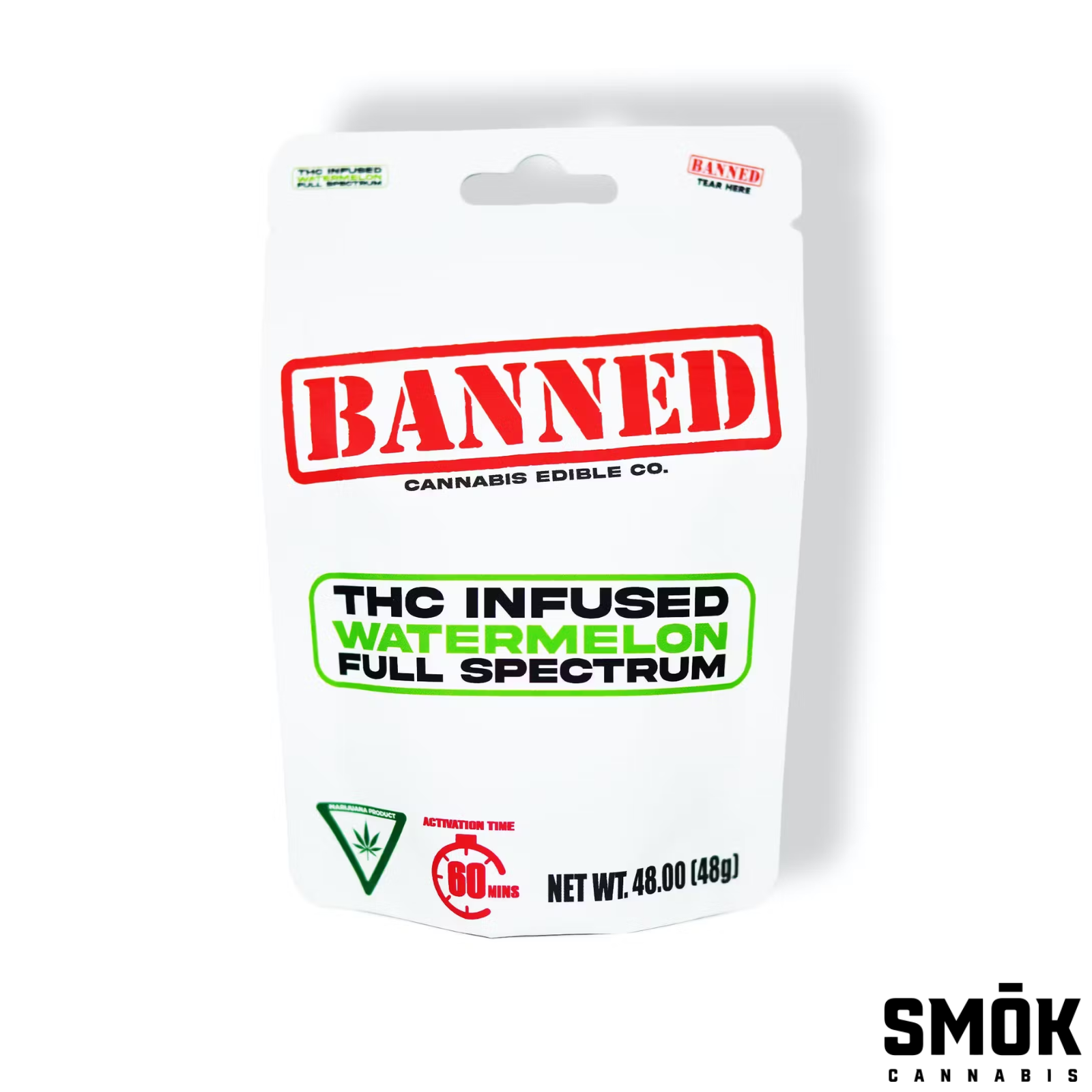 Photograph of product: Banned Gummies Watermelon 200mg