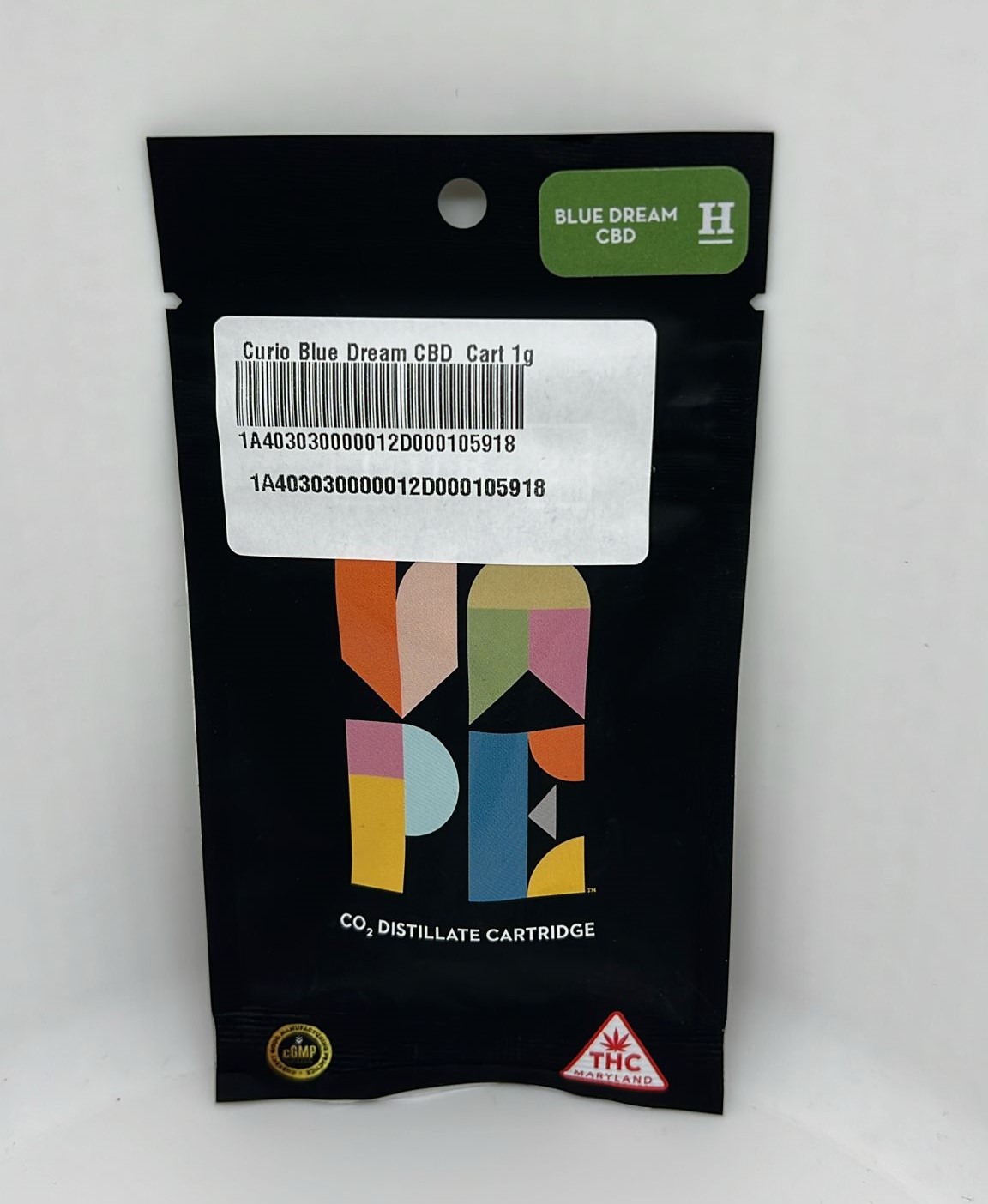 Photograph of product: Curio Blue Dream CBD Cart 1g